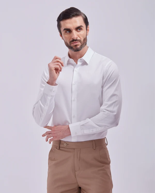 Soft Mauve Giza Shirt - Image 5