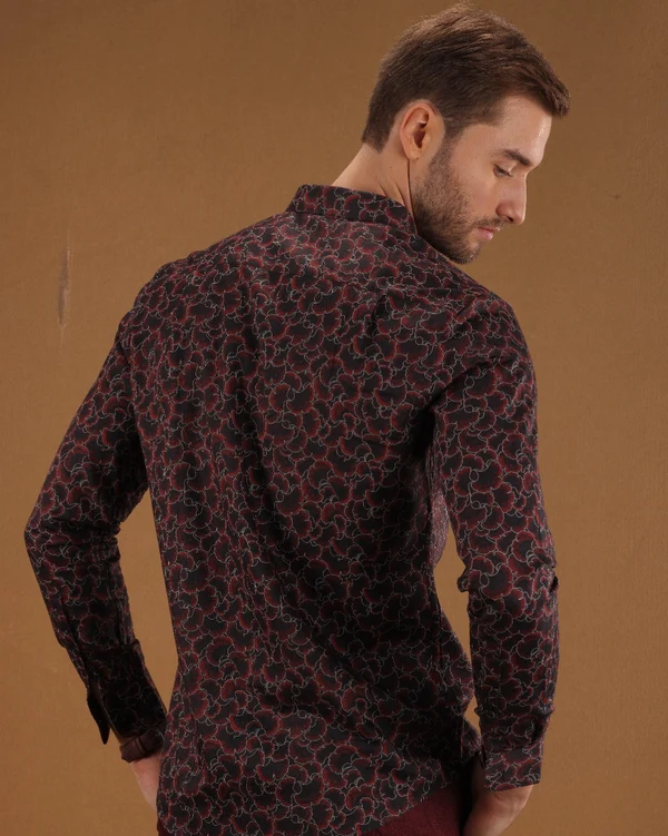 Pale Orange Digi Print Shirt - Image 2